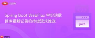 Spring Boot WebFlux 中实现数据库最新记录的持续流式推送