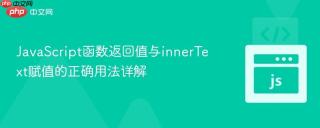 JavaScript函数返回值与innerText赋值的正确用法详解