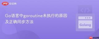 Go语言中goroutine未执行的原因及正确同步方法
