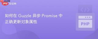 如何在 Guzzle 异步 Promise 中正确更新对象属性