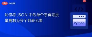 如何将 JSON 中的单个字典项批量复制为多个列表元素