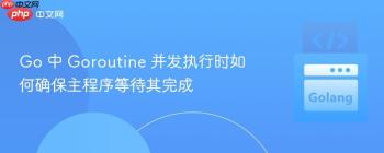 Go 中 Goroutine 并发执行时如何确保主程序等待其完成