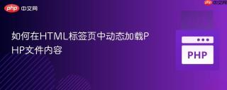 如何在HTML标签页中动态加载PHP文件内容