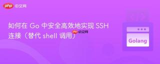 如何在 Go 中安全高效地实现 SSH 连接（替代 shell 调用）