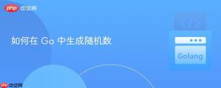 如何在 Go 中生成随机数