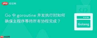 Go 中 goroutine 并发执行时如何确保主程序等待所有协程完成？