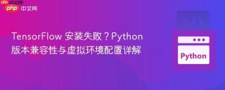 TensorFlow 安装失败？Python 版本兼容性与虚拟环境配置详解