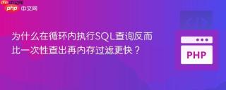 为什么在循环内执行SQL查询反而比一次性查出再内存过滤更快?