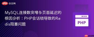 MySQL连接数突增与页面延迟的根因分析：PHP会话锁导致的Redis阻塞问题