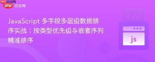 JavaScript 多字段多层级数据排序实战：按类型优先级与嵌套序列精准排序