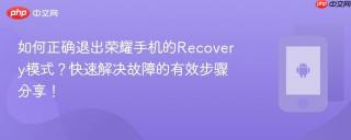 如何正确退出荣耀手机的Recovery模式？快速解决故障的有效步骤分享！