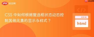 CSS 中如何根据复选框状态动态控制其他元素的显示与样式?