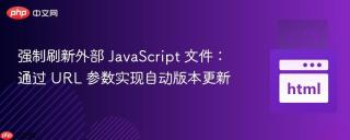 强制刷新外部 JavaScript 文件:通过 URL 参数实现自动版本更新