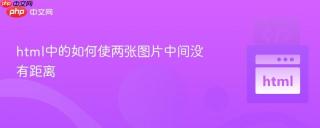 html中的如何使两张图片中间没有距离