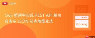 Goji 框架中实现 REST API 路由自省与 JSON 站点地图生成