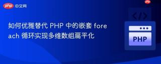 如何优雅替代 PHP 中的嵌套 foreach 循环实现多维数组扁平化