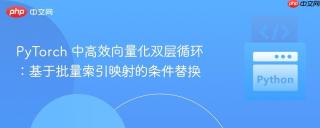 PyTorch 中高效向量化双层循环：基于批量索引映射的条件替换
