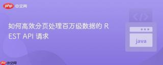 如何高效分页处理百万级数据的 REST API 请求