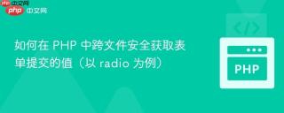如何在 PHP 中跨文件安全获取表单提交的值（以 radio 为例）