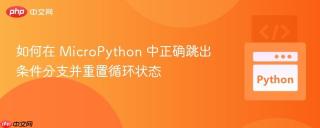 如何在 MicroPython 中正确跳出条件分支并重置循环状态
