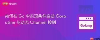 如何在 Go 中实现条件启动 Goroutine 与动态 Channel 控制
