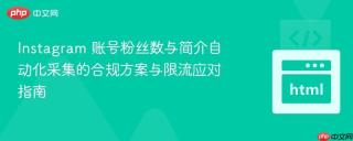 Instagram 账号粉丝数与简介自动化采集的合规方案与限流应对指南
