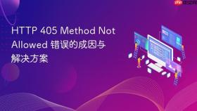 HTTP 405 Method Not Allowed 错误的成因与解决方案
