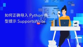 如何正确导入 Python 类型提示 SupportsWrite
