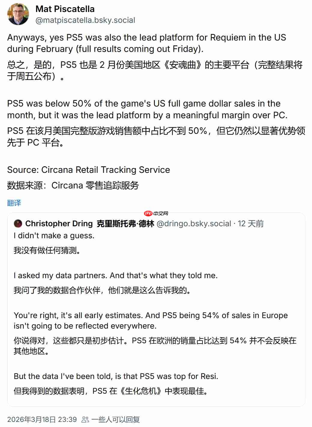 主机才是主力?《生化危机9》多地区PS5销量领先PC
