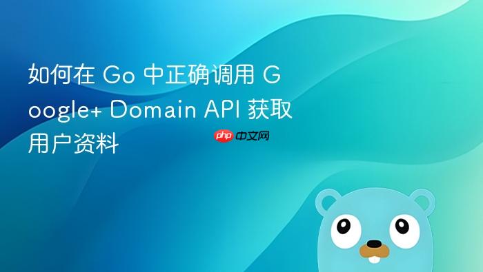 如何在 Go 中正确调用 Google+ Domain API 获取用户资料