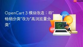 OpenCart 3 模块改造:将“畅销分类”改为“高浏览量分类”