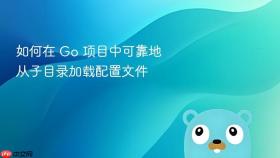 如何在 Go 项目中可靠地从子目录加载配置文件