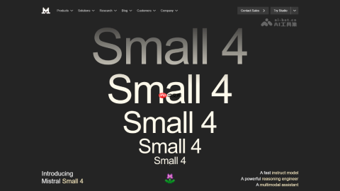 Mistral Small 4— Mistral AI开源的多模态大模型