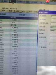 财务软件新增会计科目指南