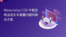 Materialize CSS 中复选框选项文本重叠问题的解决方案
