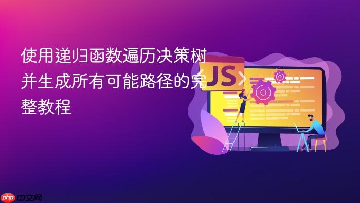 使用递归函数遍历决策树并生成所有可能路径的完整教程