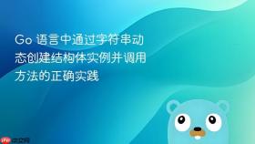 Go 语言中通过字符串动态创建结构体实例并调用方法的正确实践