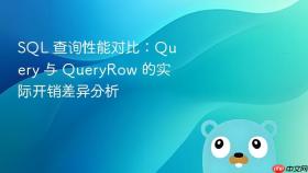 SQL 查询性能对比:Query 与 QueryRow 的实际开销差异分析