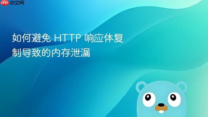 如何避免 HTTP 响应体复制导致的内存泄漏