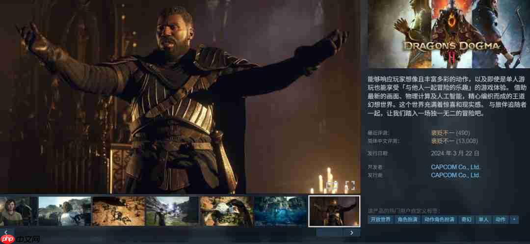 《龙之信条2》发售两周年 Steam版还有D加密