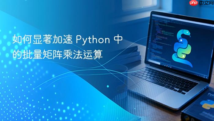 如何显著加速 Python 中的批量矩阵乘法运算