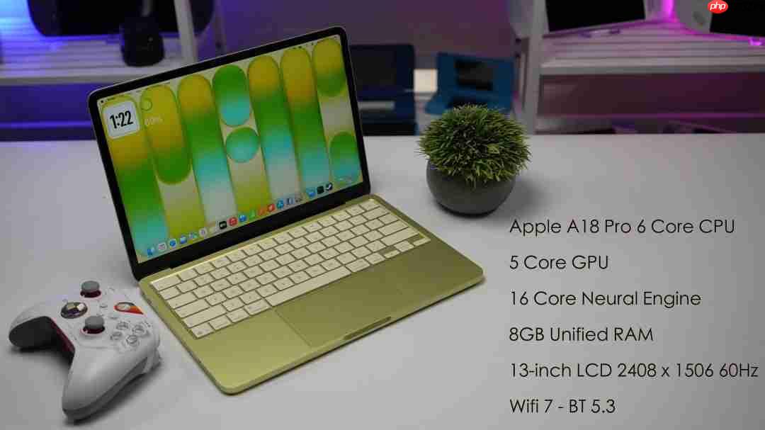苹果最便宜笔记本MacBook Neo测试 《赛博朋克2077》可跑30帧