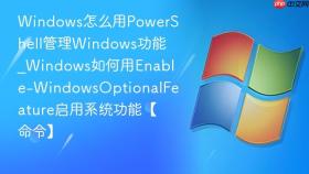 windows怎么用powershell管理windows功能_windows如何用enable-windowsoptionalfeature启用系统功能【命令】