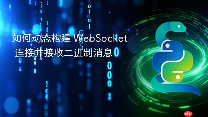 如何动态构建 WebSocket 连接并接收二进制消息