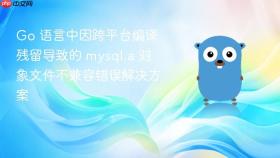 Go 语言中因跨平台编译残留导致的 mysql.a 对象文件不兼容错误解决方案
