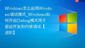 windows怎么启用windows调试模式_windows如何开启debug模式用于驱动开发和内核调试【进阶】
