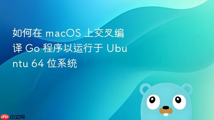 如何在 macOS 上交叉编译 Go 程序以运行于 Ubuntu 64 位系统