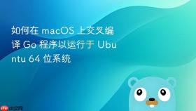 如何在 macOS 上交叉编译 Go 程序以运行于 Ubuntu 64 位系统