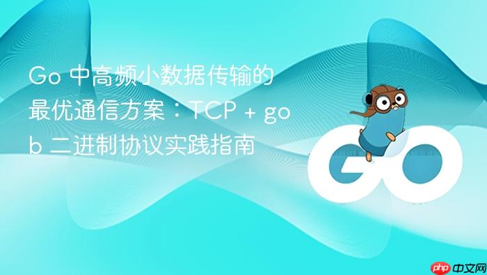 Go 中高频小数据传输的最优通信方案:TCP + gob 二进制协议实践指南