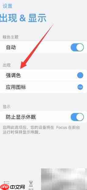 Focus强调色更换方法